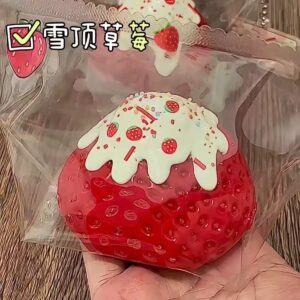 cream top strawberry squishy