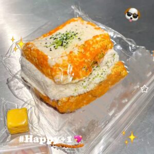 three layer thick toast squishy