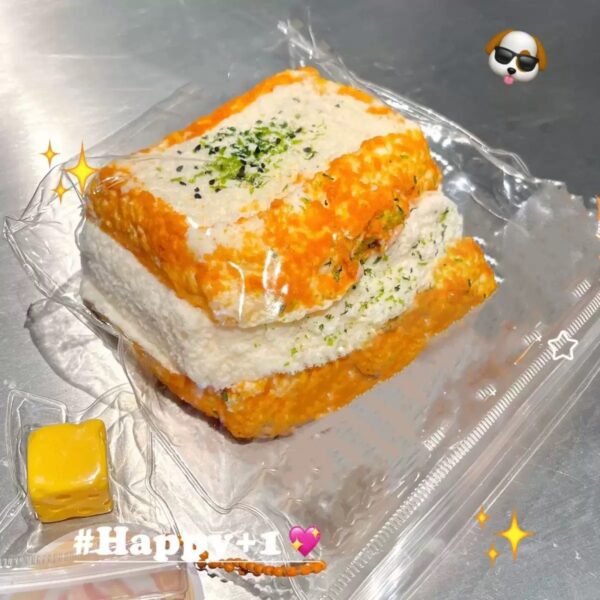 three layer thick toast squishy