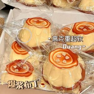 big  caramel Puding squishy
