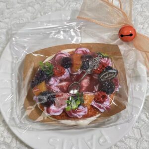 Raspberry Cherry Bagel squishy