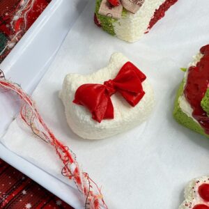 Christmas cat head squishy