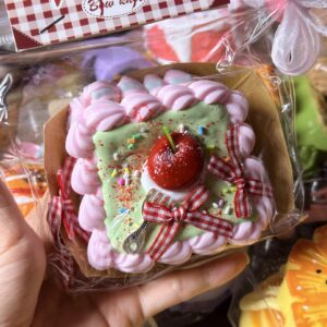 cherry cream cake squishy